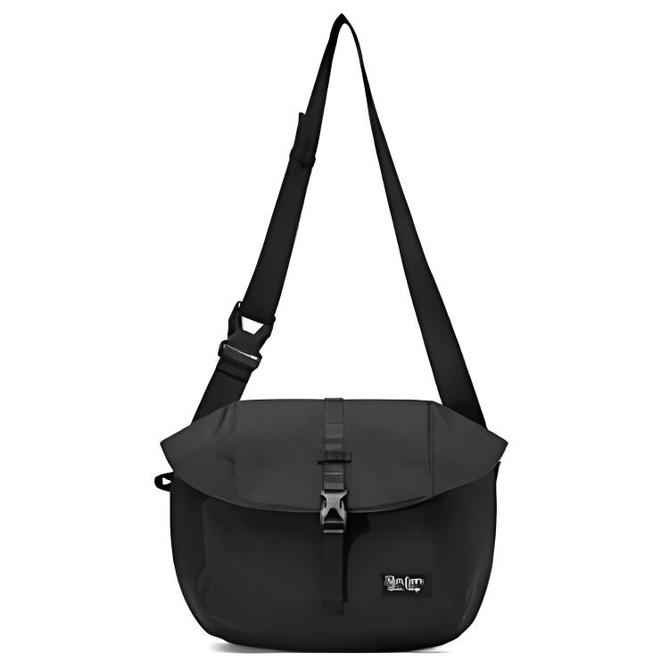 Skechers Sport Alliance Series Simple Fashion Versatile Fabric Shoulder Crossbody Bag Unisex bags Charcoal L424U015-0018 Carbon Black