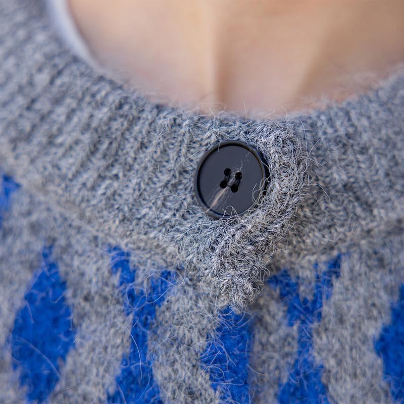 Women's Sweet Fair Isle Knitted Cardigan
