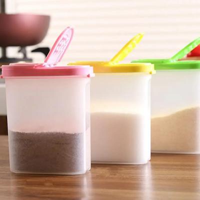 Plastik Dayanıklı Mühürlü Baharat Kutusu Saklama Malzemeleri Baharat Kutusu Büyük Kapasiteli Yemek Pişirmek için