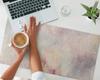 Elegant Pastel Abstraction Decorative Desk Mat 90x45 cm