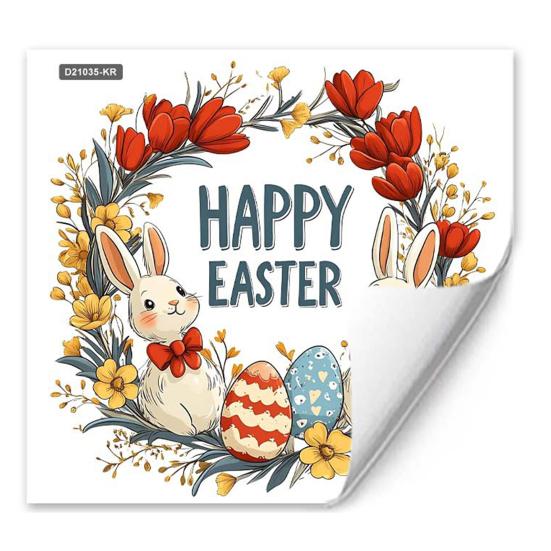 Yousheng Easter Window Clings Cute Bunny Egg Window Stickers for Glass Windows Double Sided Reusable PVC Decals for Spring Party Home Classroom