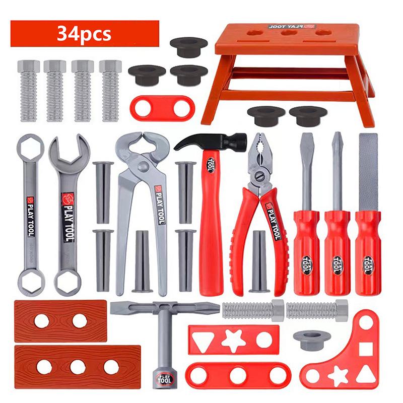 Kids' Simulation Toolbox: Educational Repair Play Set with Screwdriver and Screws