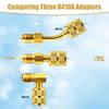 Professional R410A Adapter for Air Conditioner Hose 5/16inch SAE Female to 1/4inch SAE Male Accessories