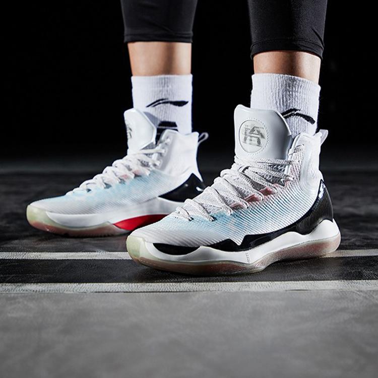 Li Ning YuShuai 11 Game Ready Slip Resistant Abrasion Resistant High top Basketball Shoes Men's Honey Peach ABAM023-5