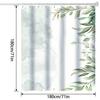 Vibrant Modern Art Shower Curtain - Floral & Leaf Design, Machine Washable, Includes Hooks, Multicolor, Classic Style
