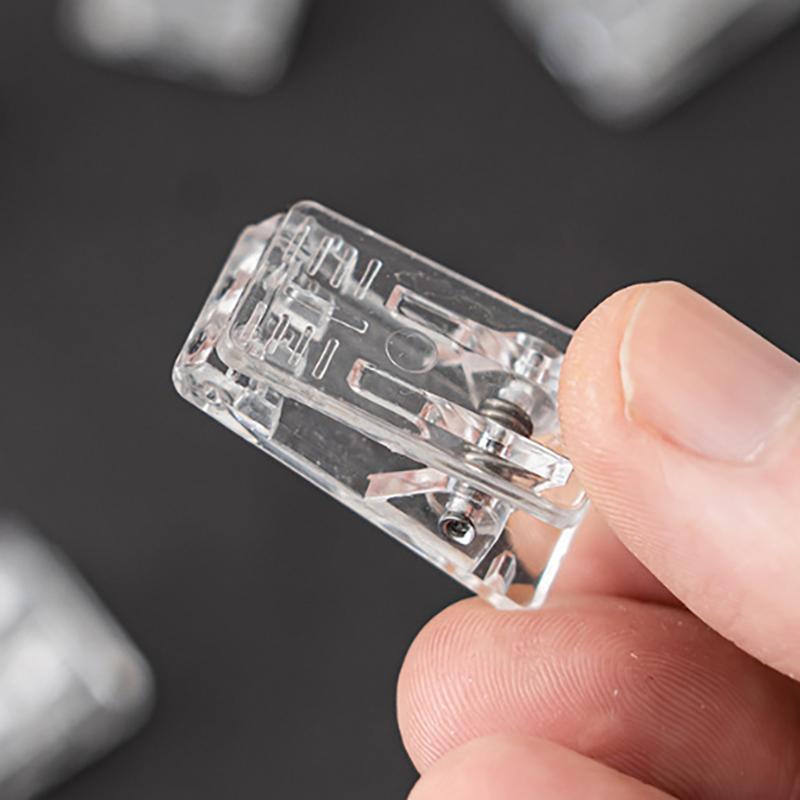 20Pcs Self-Adhesive Clips Plastic Clear Wall Clips Sticky Hanging Photo Clips Poster Clips For Office Home Poster Photo