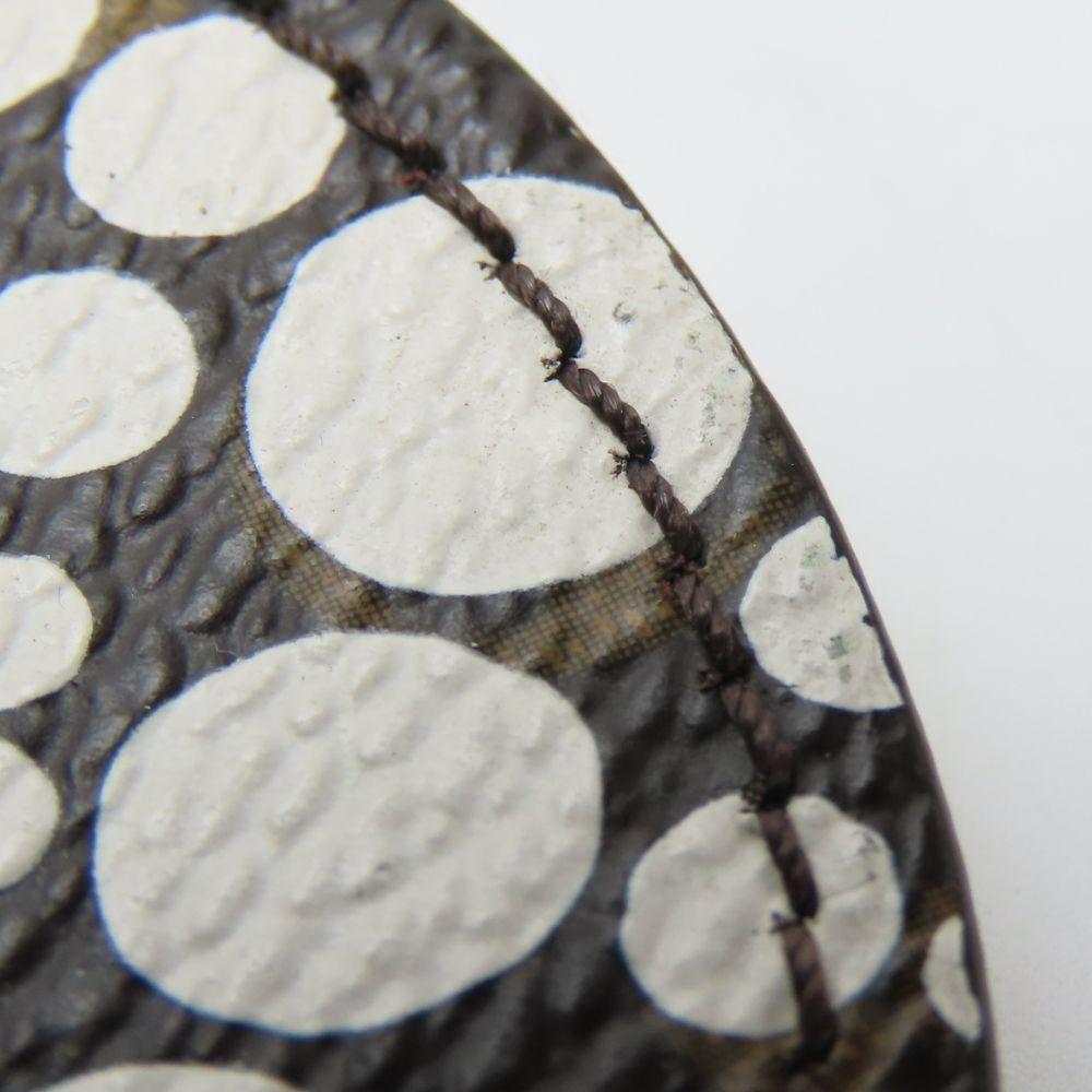 Used LOUIS VUITTON key ring Portocre Monogram M66739 Pumpkin dot Monogram Bron white Yayoi Kusama