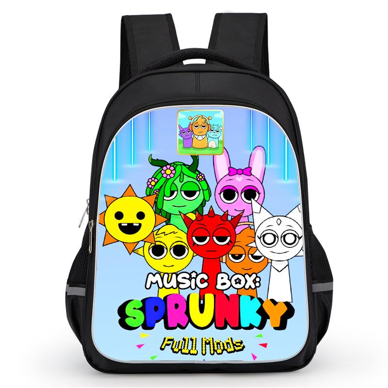 Rhythm Box Sprunki Hra Anime Batoh Studentský Školní Taška Počítačová Taška