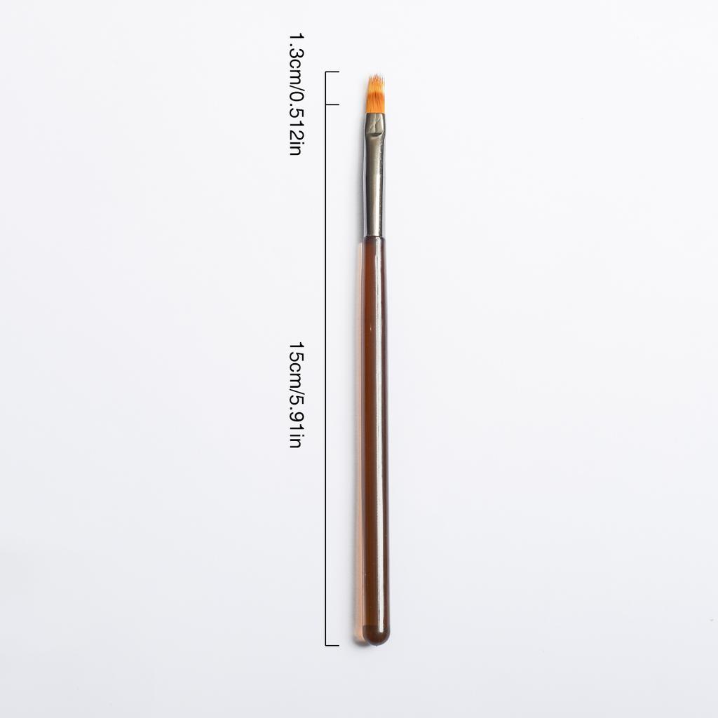 Japanese nail art brush set, pull-up brush for beginners, gradient technique, French round head nail art tool, brush, brown colo