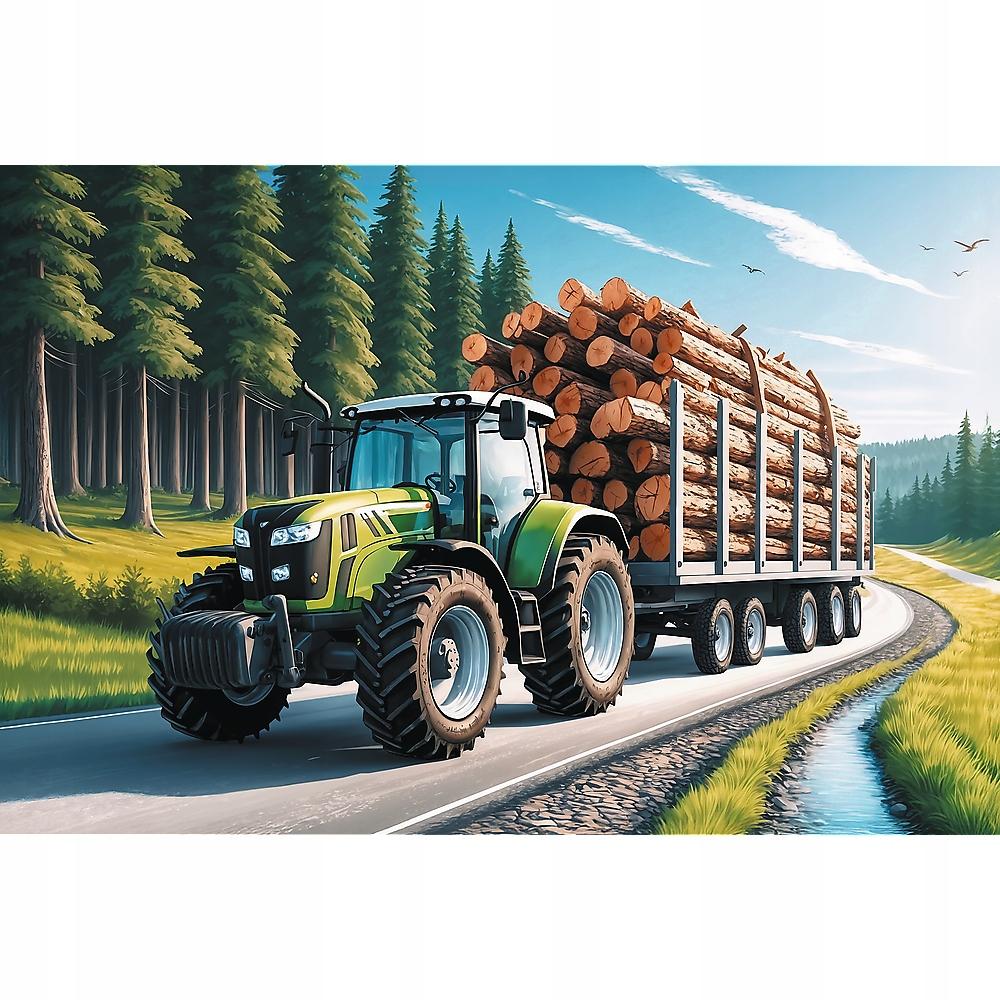 PUZZLE 100 CIĄGNIK LEŚNY 16493