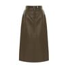 Sally Faux Leather Belted Medium Skirt_I6A-Csk002