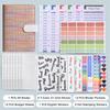 Macaron Canvas Linen Spiral Notebook High Appearance Hand Journal with Zipper Bag for Students Stationery A5/B5