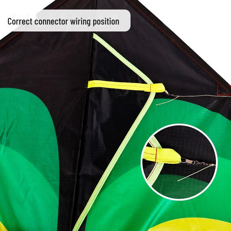 CCLIFE Large Prairie Kite - Easy-to-Fly Toy Kite for Children & Adults