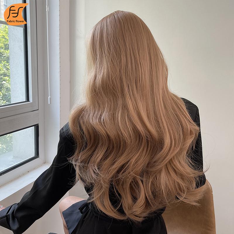 Oumeiqi Liu Hailong Curly Hair Matte High Temperature Silk Chemical Fiber Head Cover Hair Wigs