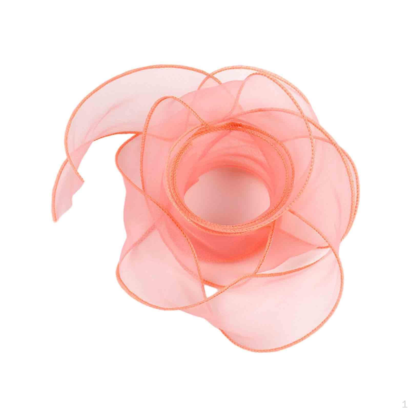 

Прозорі стрічки для флористики 1,5 дюйма Стрічки до Дня Святого Валентина Поліестер для бантів для волосся матері Shrimp Red