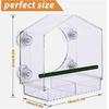 Window Bird Feeder with Strong Suction Cups - Clear Acrylic Bird Feeders for Outdoors, Sturdy and Durable