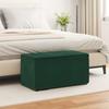 Stool Dark Green 81 x 41 x 40 cm Velvet and Engineered Wood