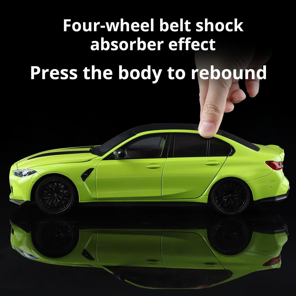 1:18 BMW M3 Model Car Exquisite Simulation Alloy Diecast Model High-Performance Coupe Pull Back Toy Car Collectible Decoration