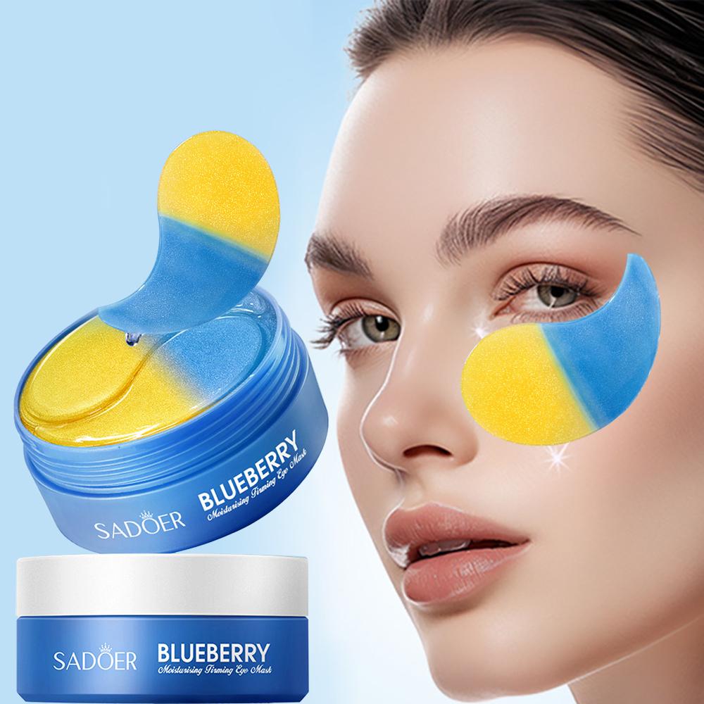 SADOER Blueberry Eye Mask Nourishing, And Moisturizing for All Skin Types 30 Pairs/bottle