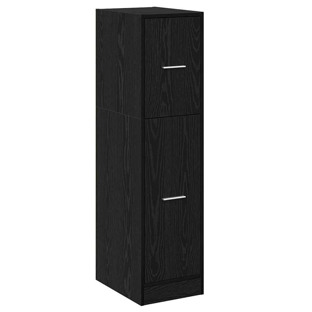Pharmacy Cabinet Black Oak 30 x 41 x 118 cm Particleboard