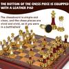 15-Inch Luxury Chess Set for Adults – Weighted Zinc Alloy & Acrylic Pieces, Wooden Board, Premium Classic Game for Home, Office,