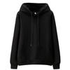 2025 Autumn/Winter Unisex Fleece-Lined Hooded Sweatshirt: Youth Fashion Trend, Solid Color, Versatile, Thickened Design.