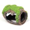 Simulated Artificial Antique Barrels Creative Reptile Hiding Cave Crafts Moss Broken Bucket  Home