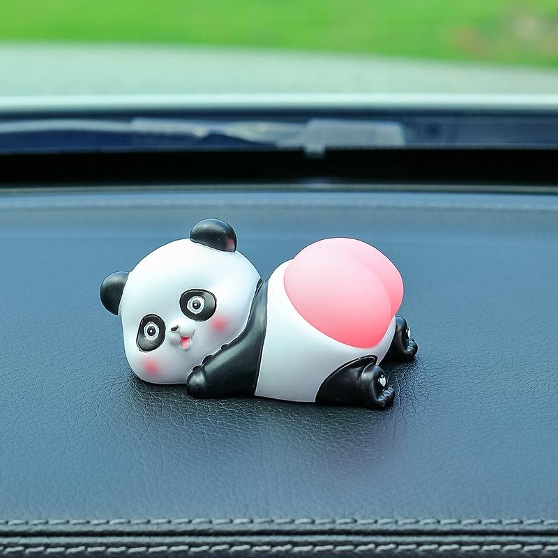 Cartoon Pig Butt Car Ornament: Cute, Creative High-End Interior Decoration