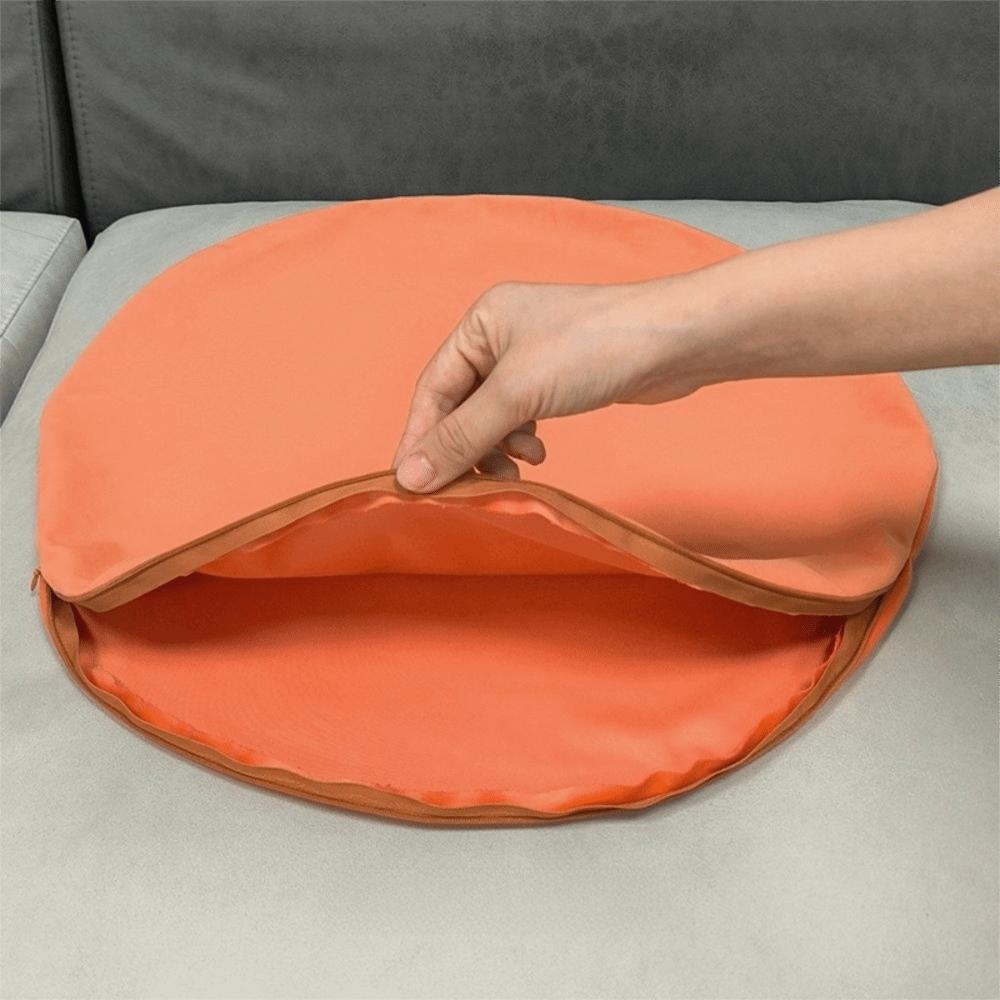 Runder Nickerchen-Kissenbezug 40*40cm Dekorative Kissenhülle Wurfkissenbezug für Wohnzimmer & Schlafzimmer