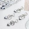 Fashionable Heart Bowknot Hanging Charm Unique Keychain Alloy Keyring Fashion Accessory for Women's Bags and Key Holder
