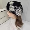 3Pcs New Flower Shape Beaded Applique Patches Sparkling Sew-on Flower Beads Patch Handmade Bridal Gowns Decoration