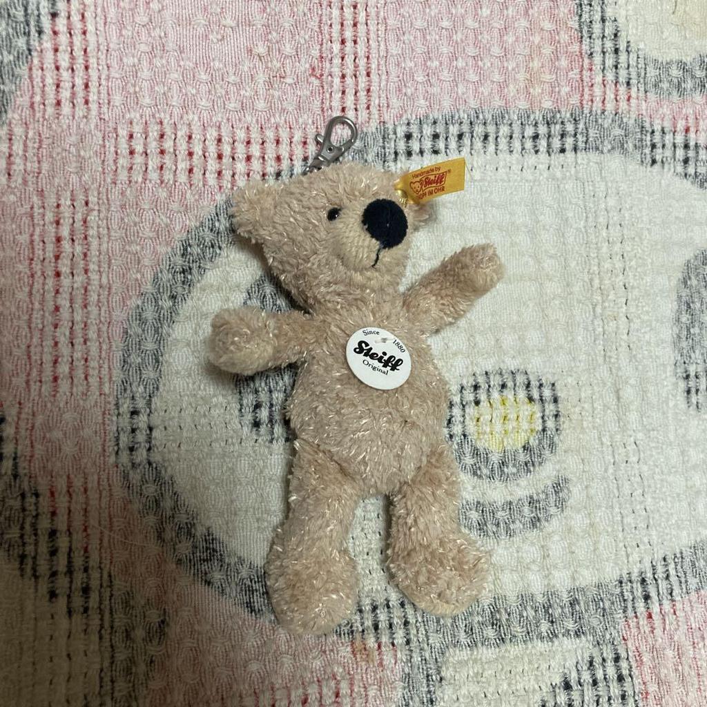 [USED] Used Steiff Teddy Bear Keychain 111600
