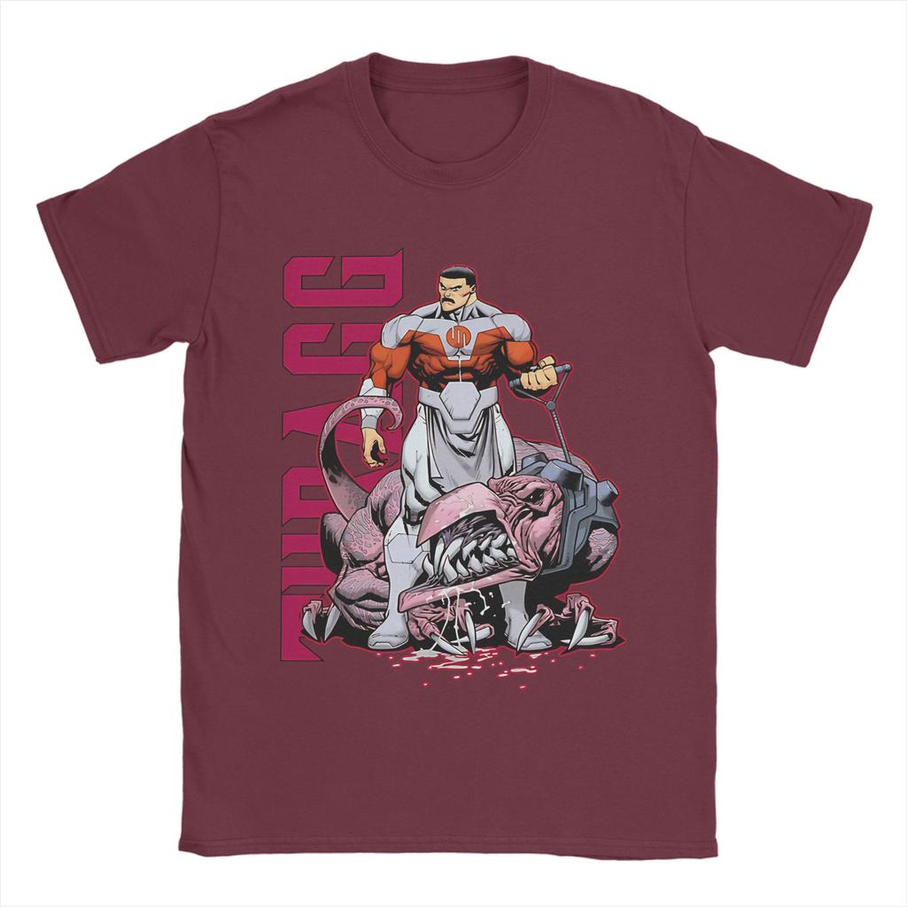 Unisex Invincible Comic TShirts Cotton Top Tees Summer Classic ShortSleeved T Shirt O Neck Hip Hop Print Tshirt