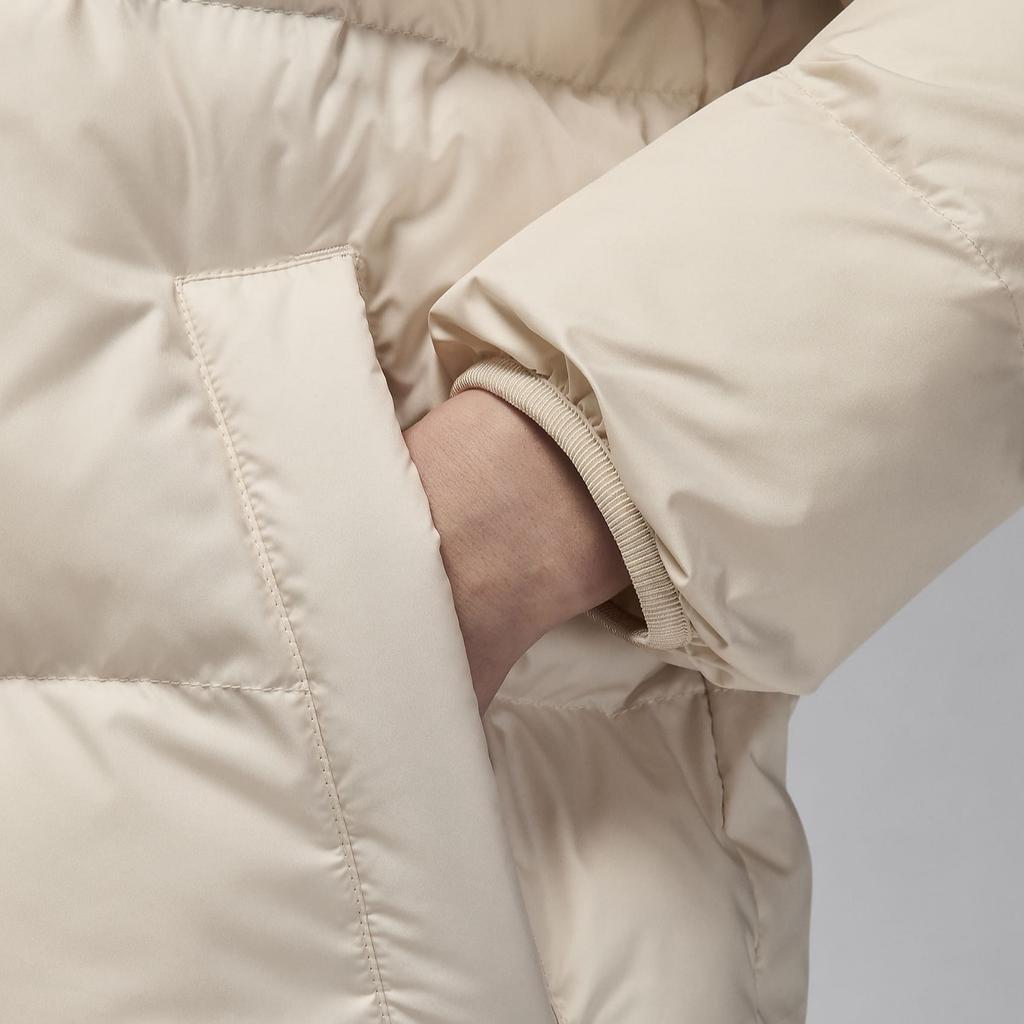 New Jordan Puffer Jacket Women's Legend Light Brown FZ4528-203