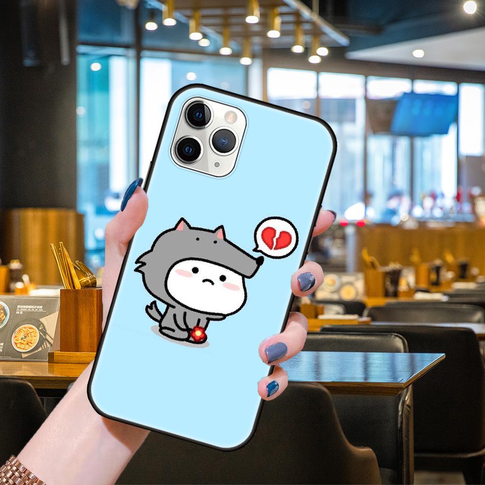 Phone Case For Apple IPhone 13 12 11 Mini Pro MAX SE X XS XR 8 7 6 S Plus Black Cover Coque Art Etui Soft Shell Qubys Sticker