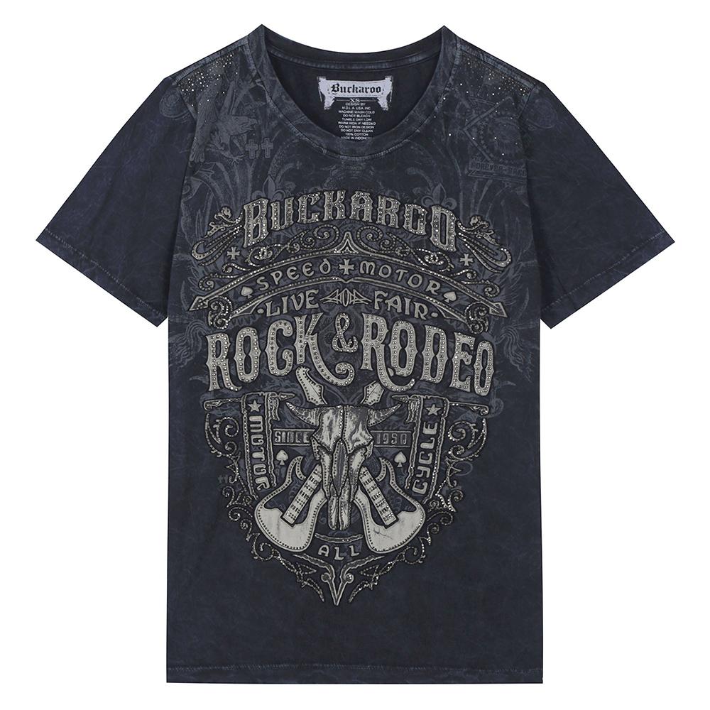 Burkeru [Premium] Women S 40-Count Single Vintage Artwork Short Sleeve T-Shirt Black Black_Xs