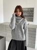 Jiu'er Women's Chunky Knit Winter Sweater with Scarf - Cozy Ribbed Style 0733
