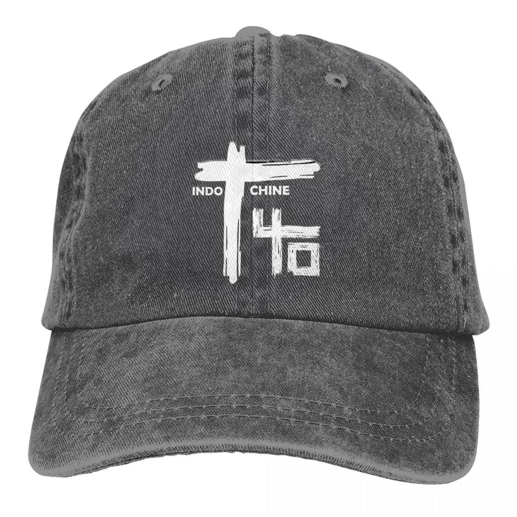 Indochine Baseball Cap Band Outdoor Sports Wholesale Washed Trucker Hat Men Women Fashion Design Cap