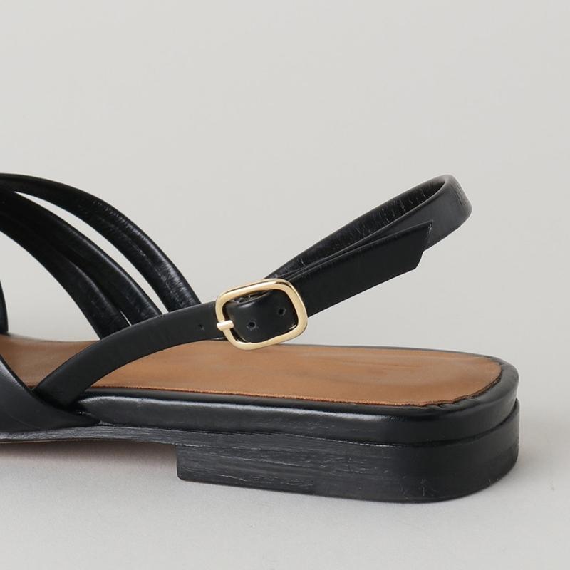 Fashion 2025 Rome Shoes Woman Sandals Flat Heel Sandalia Mujer Narrow Straps Gladiator Beach Sandals Hollow Peep Toe Slides Shoes Ladies