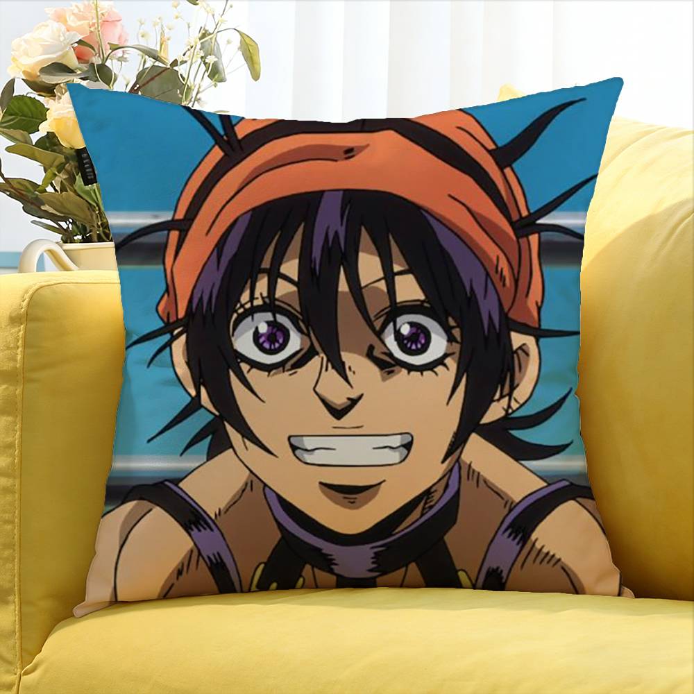 Narancia Ghirga  Various Sizes Square Pillow Case For Car Home Bedchamber Decor