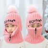 Knitting Hat Scarf Oneness Balaclava Kids Neck Warmer Winter Warm Skullies Beanie