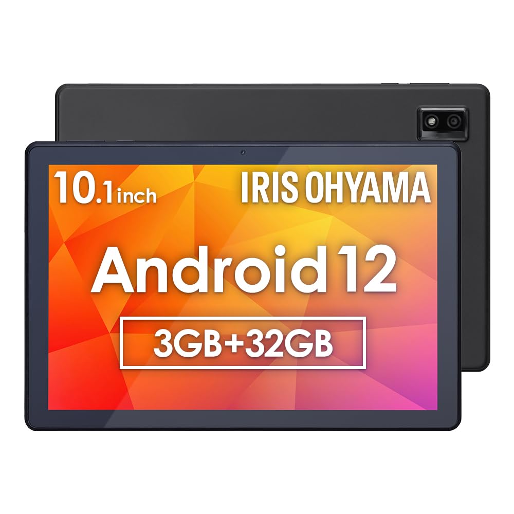 Iris Ohyama LUCA Android 12 Tablet with Japanese Language 1280x800 3GB 32GB and Quad Cores TE102M3N1-B 10-inch Wi-Fi, Support, Resolution, Memory,