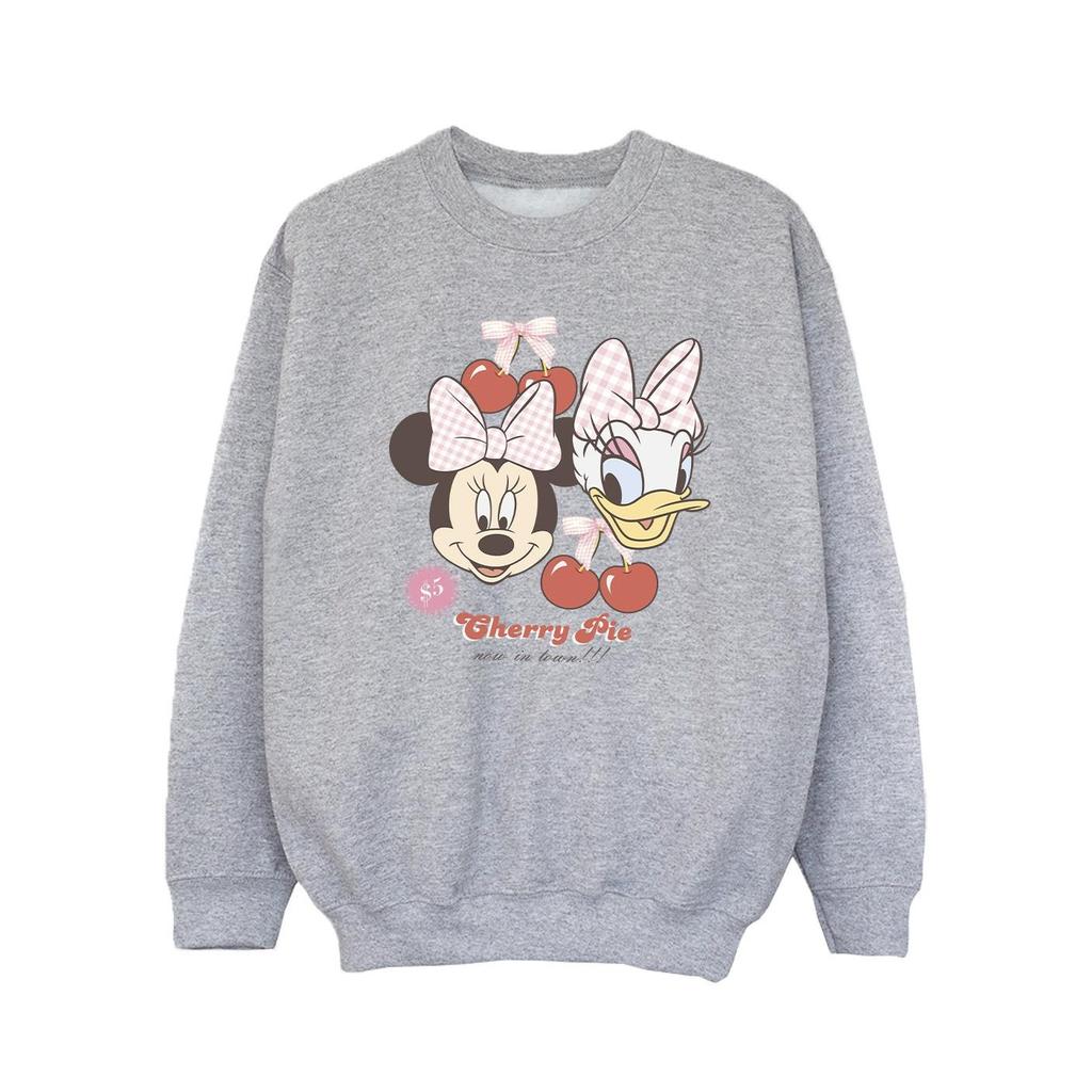 Disney Girls Minnie Mouse & Daisy Cherry Sweatshirt