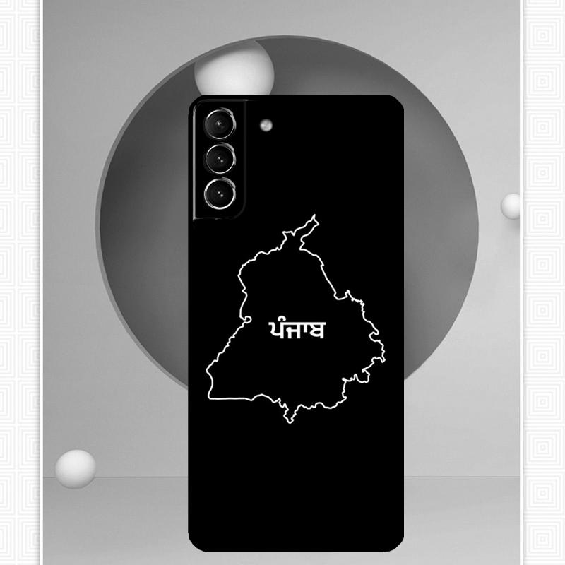 Punjab Map Case For Samsung Galaxy S24 Ultra S20 S21 S22 S23 S25 Ultra S9 S10 Plus S25 FE Cover Funda Galaxy S22