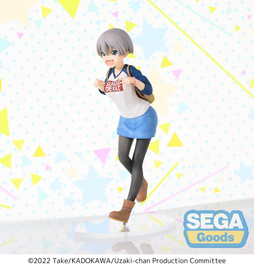 SEGA Uzaki-chan Wants To Play! Omega Super Premium Figure Uzaki Hana Grinning Face Ver.