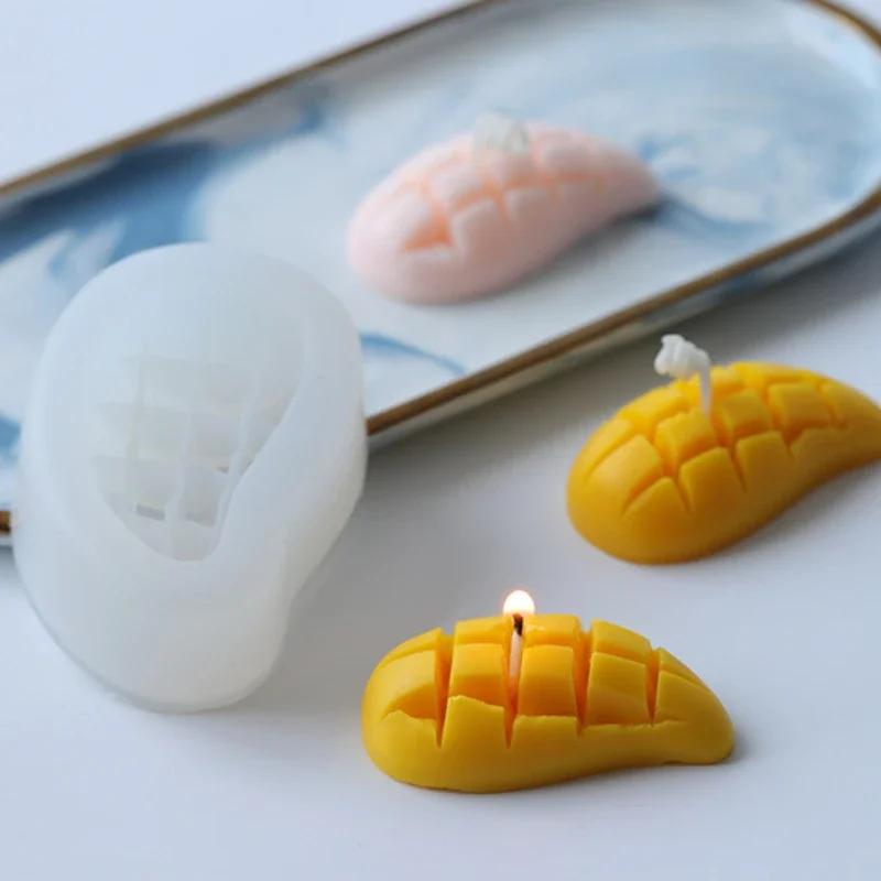 New 3D Mangoes Silicone Candle Mold Baking Cake Handmade DIY Sugar Flipping Dessert Chocolate Make Mold Home Baking Accessory