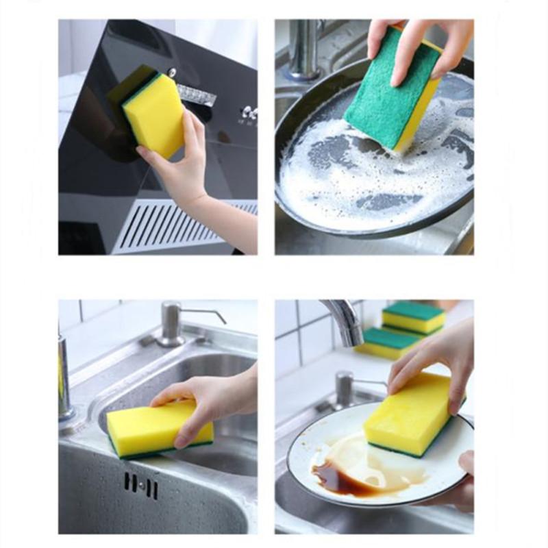 Hot! Dishwashing Sponge Right Angle High-density Thickened Housework Cleaning Wipe (11 X 7 X 3cm)