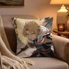 Anime MMushoku Tensei Cushion Cover Soft Plush Cushion Cover Double Print And Invisible Zipper For Sofa Home Car Use