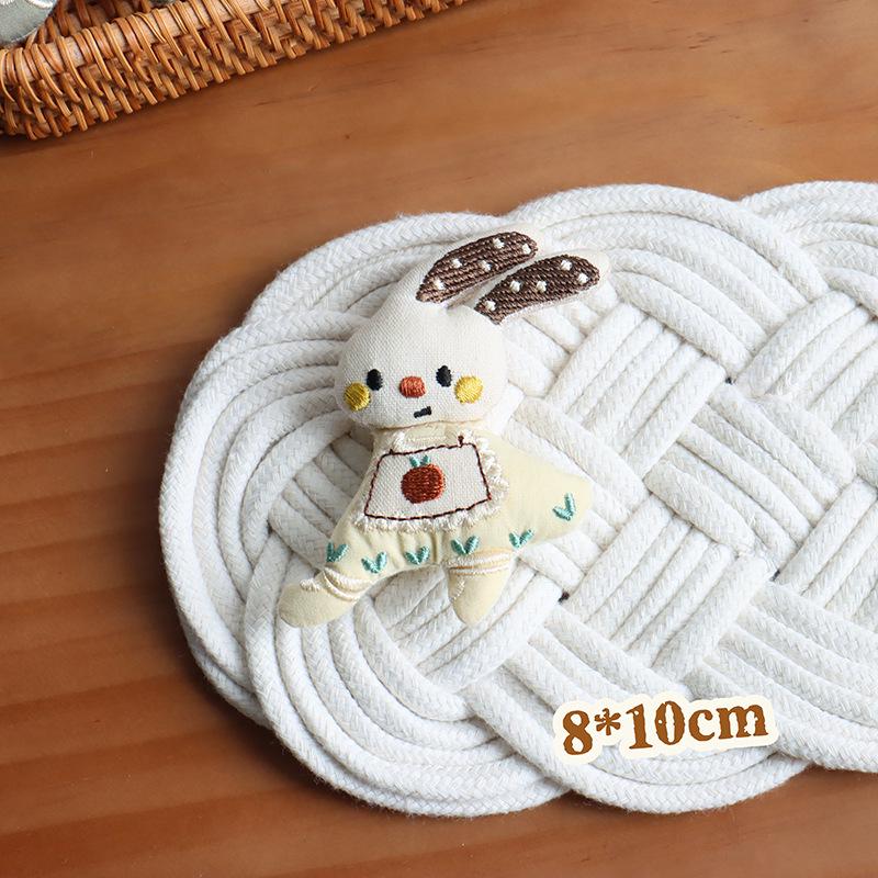 Korean Floral Rabbit & Cartoon Animal Hair Clip for Kids' Clothing Accessories