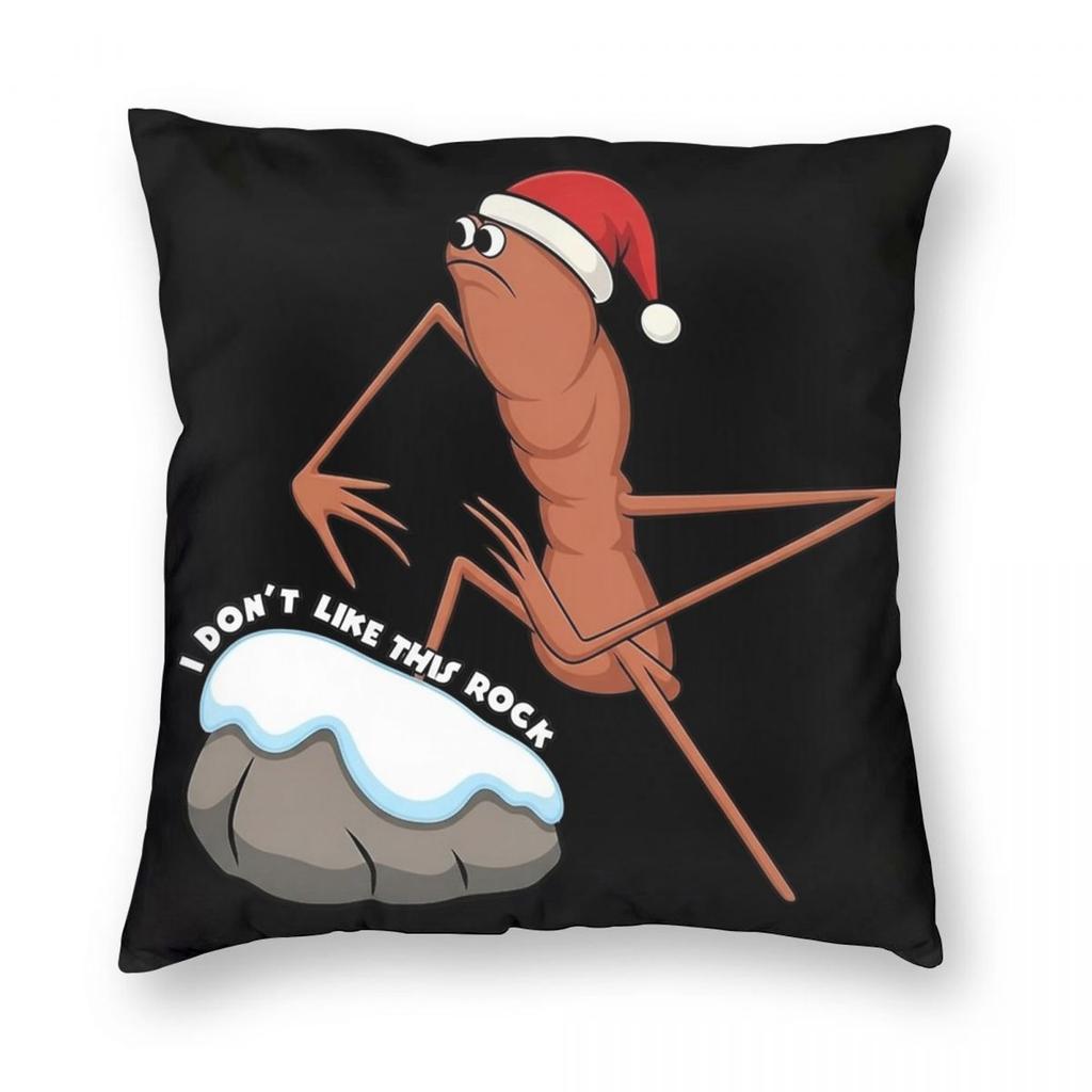 I Don't Like This Rock Marcus The Worm Xmas Christmas Pillowcase Soft Polyester Cushion Cover Gift Pillow Case Cover